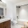 modern bathroom with shower/tub combo